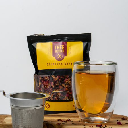 Countess Grey zwarte thee met rozenblaadjes en sinaasappelschil
