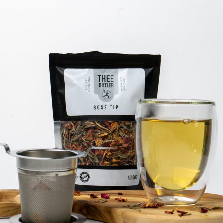 Rose Tip witte thee met rozenblaadjes en kaneel